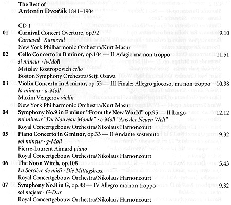 Antonin Dvorak The Best Of Dvorak (2 CD) Формат: 2 Audio CD (Jewel Case) Дистрибьюторы: Warner Classics, Торговая Фирма "Никитин" Европейский Союз Лицензионные товары инфо 11575g.