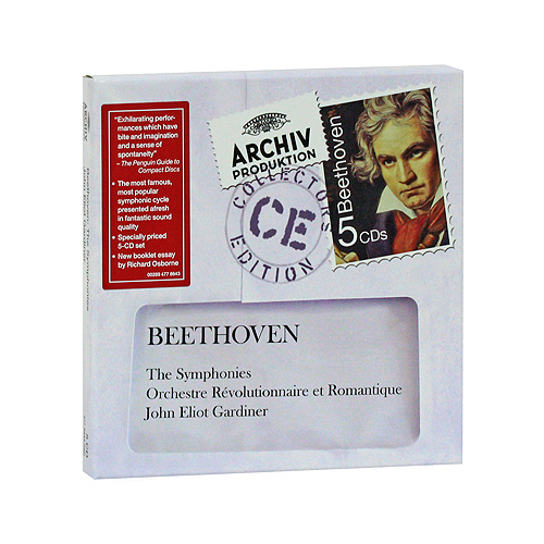 John Eliot Gardiner Beethoven The Symphonies (5 CD) Формат: 5 Audio CD (Картонная коробка) Дистрибьюторы: Archiv Produktion, ООО "Юниверсал Мьюзик" Европейский Союз Лицензионные инфо 11712g.